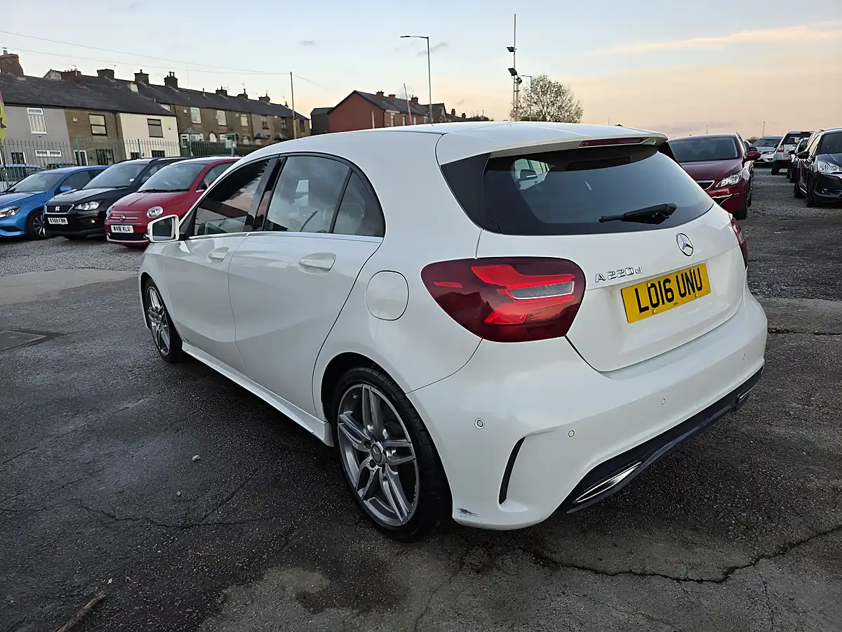 Used 2016 Mercedes-Benz a Class AMG Line White - Interior and Exterior details 9