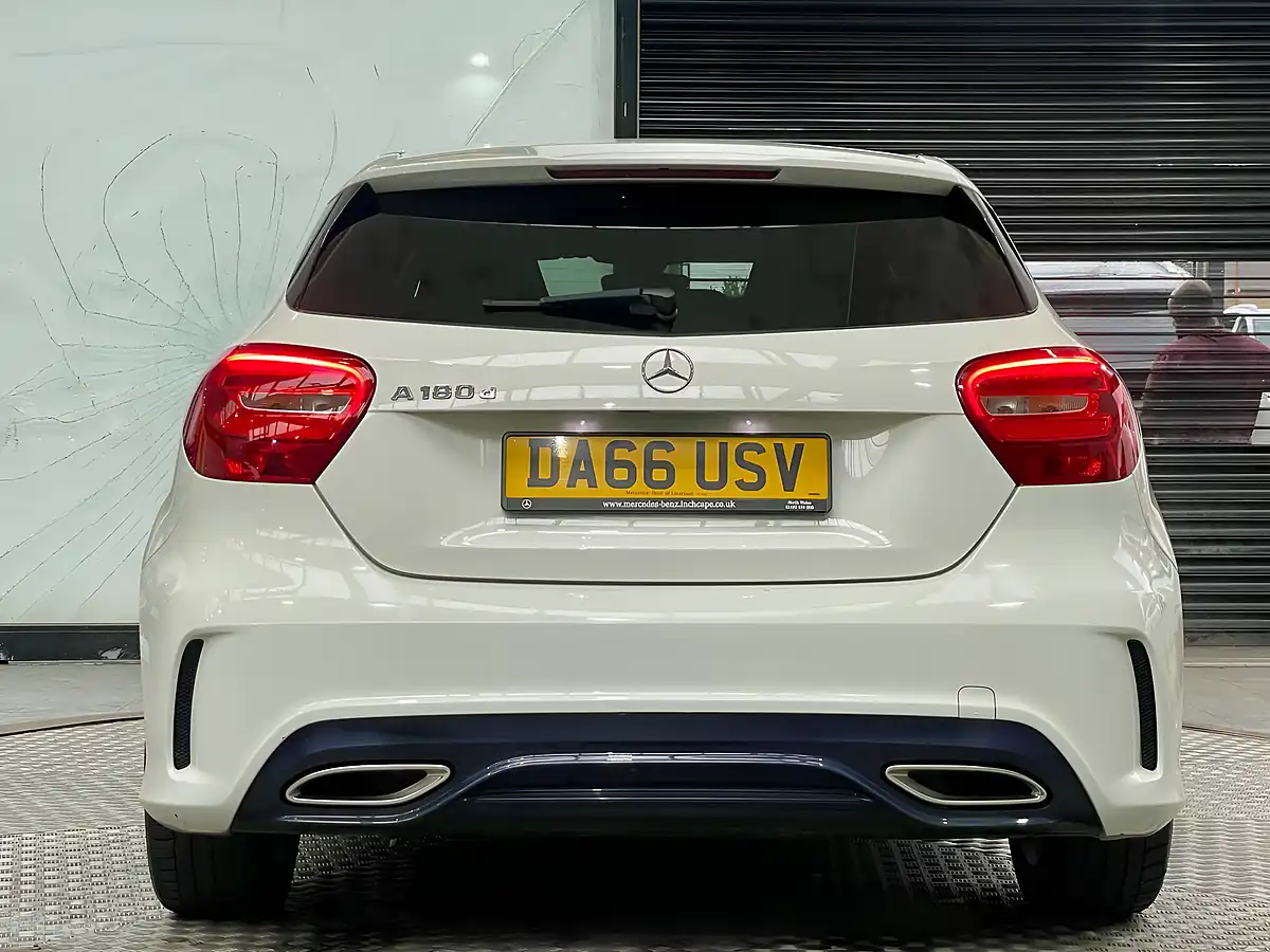 Used 2016 Mercedes-Benz a Class AMG Line White - Interior and Exterior details 11
