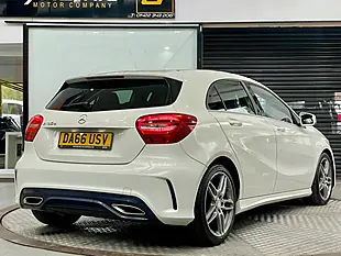 Used 2016 Mercedes-Benz a Class AMG Line White - Interior and Exterior details 4