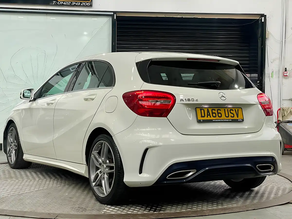 Used 2016 Mercedes-Benz a Class AMG Line White - Interior and Exterior details 5