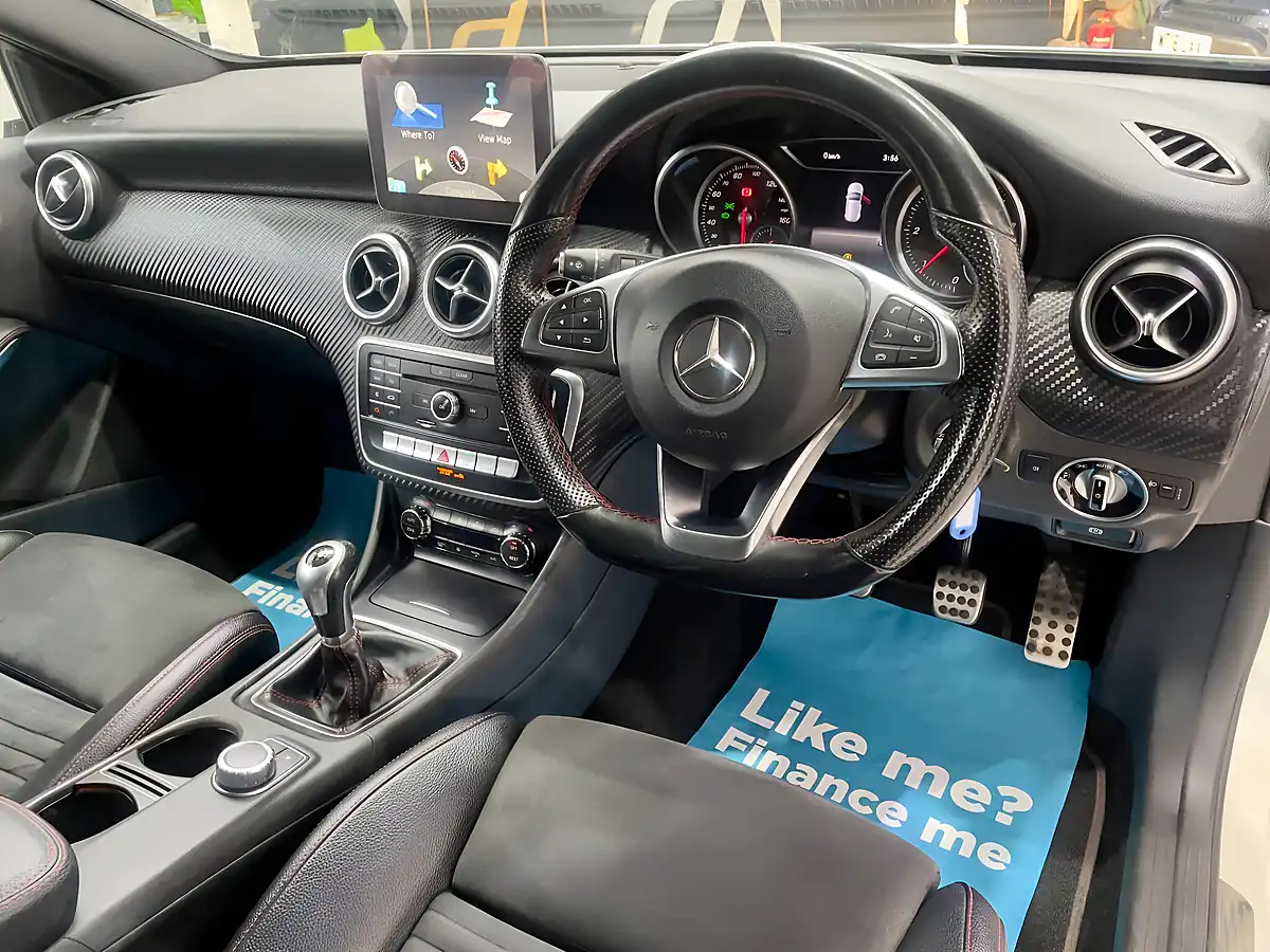 Used 2016 Mercedes-Benz a Class AMG Line White - Interior and Exterior details 6