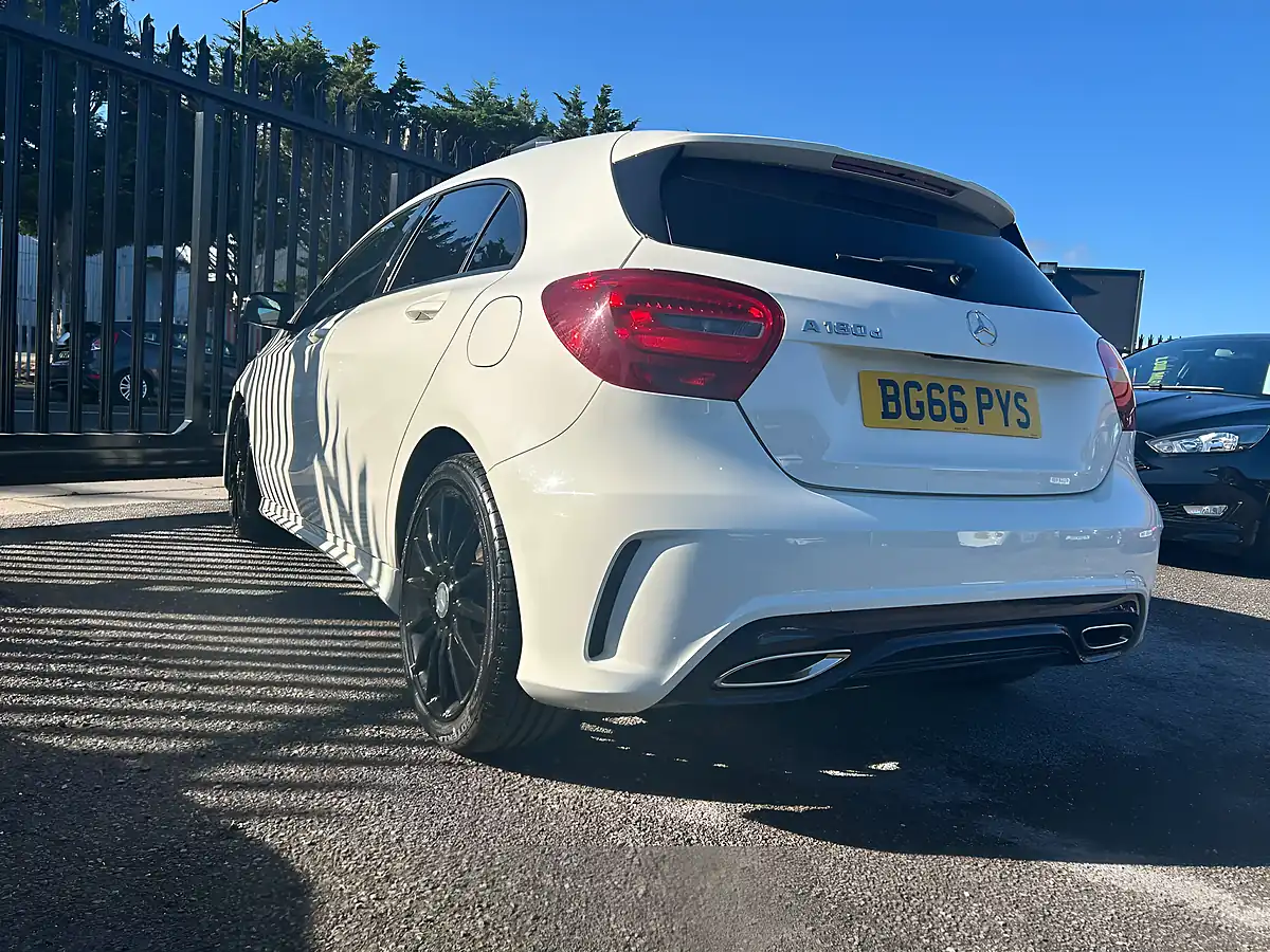Used 2016 Mercedes-Benz a Class AMG Line White - Interior and Exterior details 4