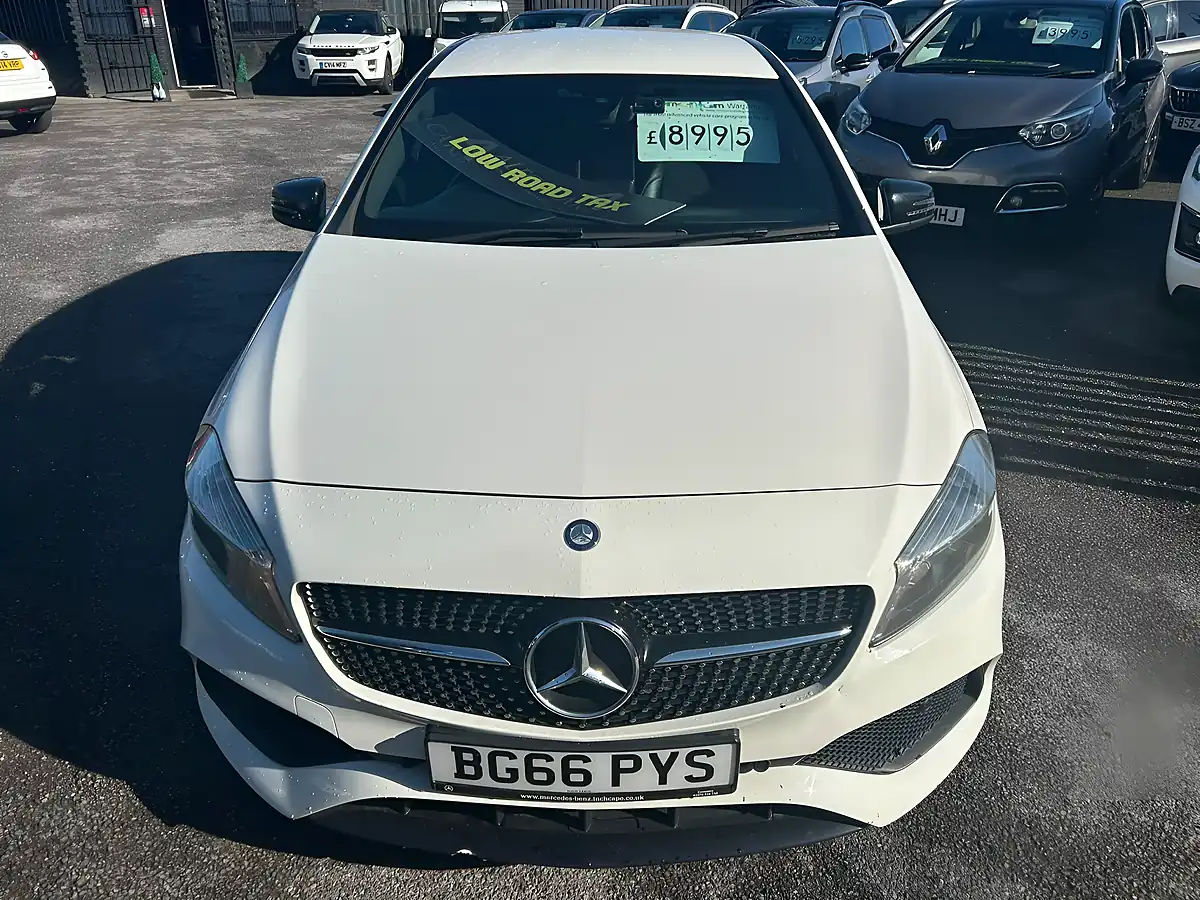 Used 2016 Mercedes-Benz a Class AMG Line White - Interior and Exterior details 9