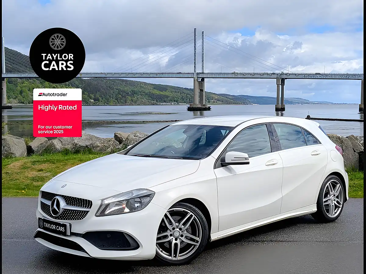 Used 2016 Mercedes-Benz a Class AMG Line White - Front View