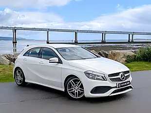 Used 2016 Mercedes-Benz a Class AMG Line White - Interior and Exterior details 3
