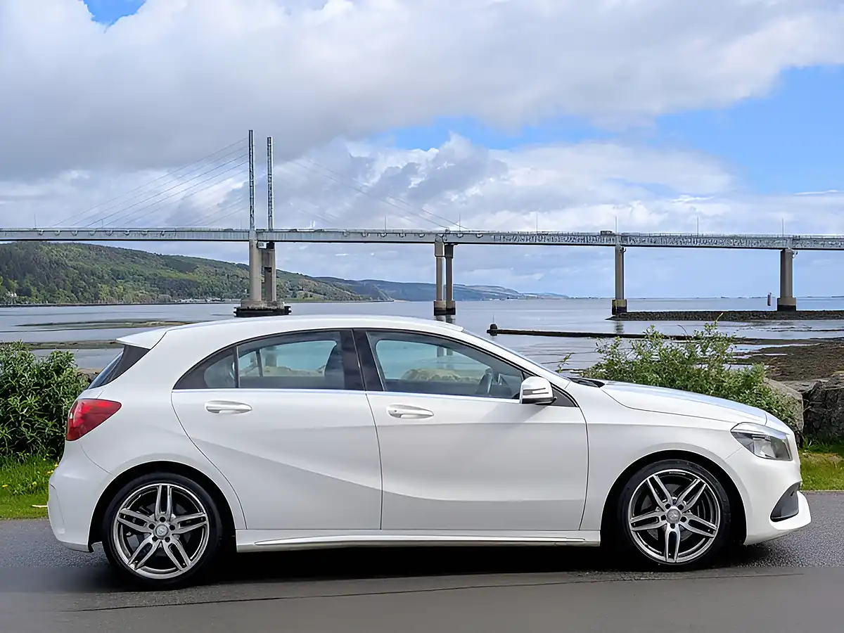 Used 2016 Mercedes-Benz a Class AMG Line White - Interior and Exterior details 4