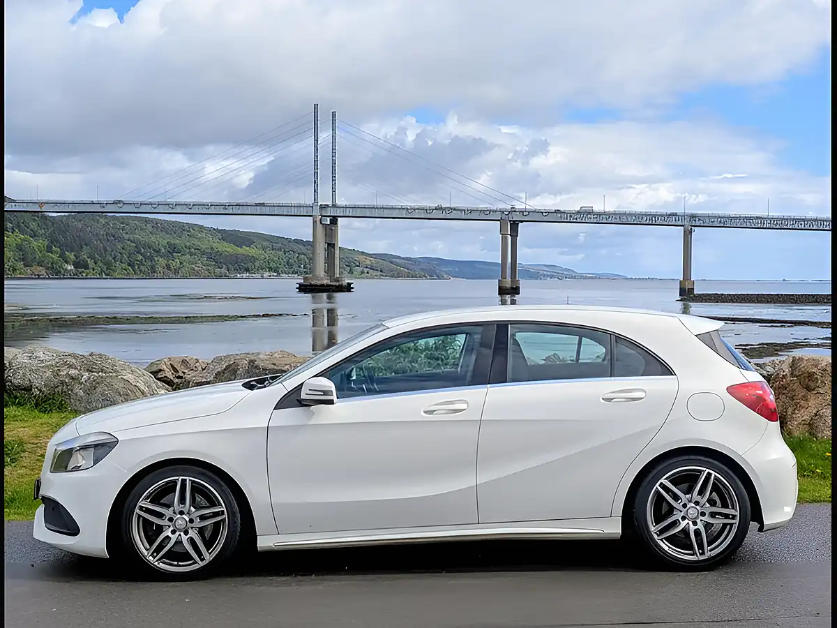 Used 2016 Mercedes-Benz a Class AMG Line White - Interior and Exterior details 8