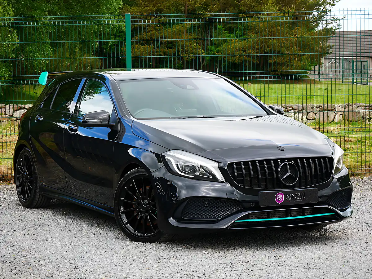 Used 2016 Mercedes-Benz a Class Motorsport Edition (premium) Cosmos Black Metallic - Front View
