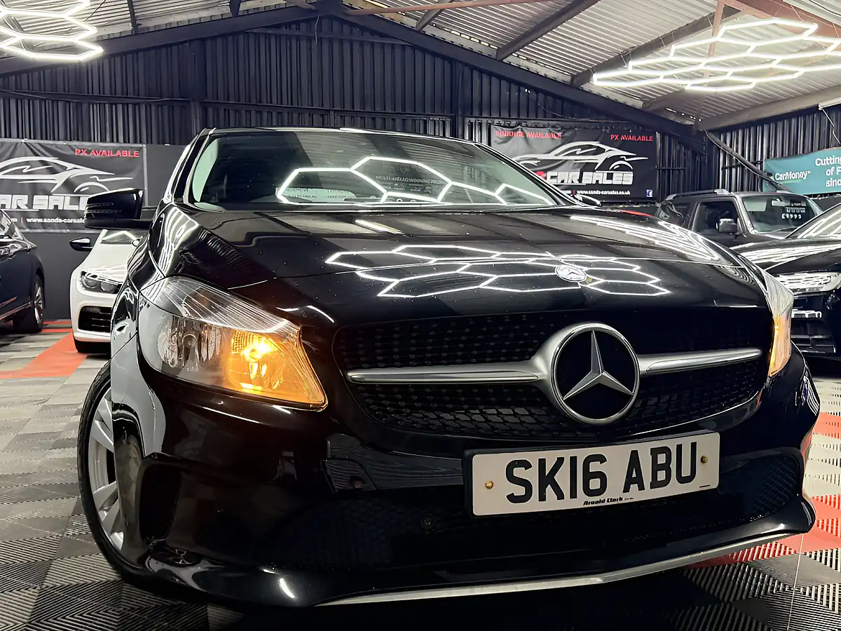Used 2016 Mercedes-Benz a Class Sport Black - Front View