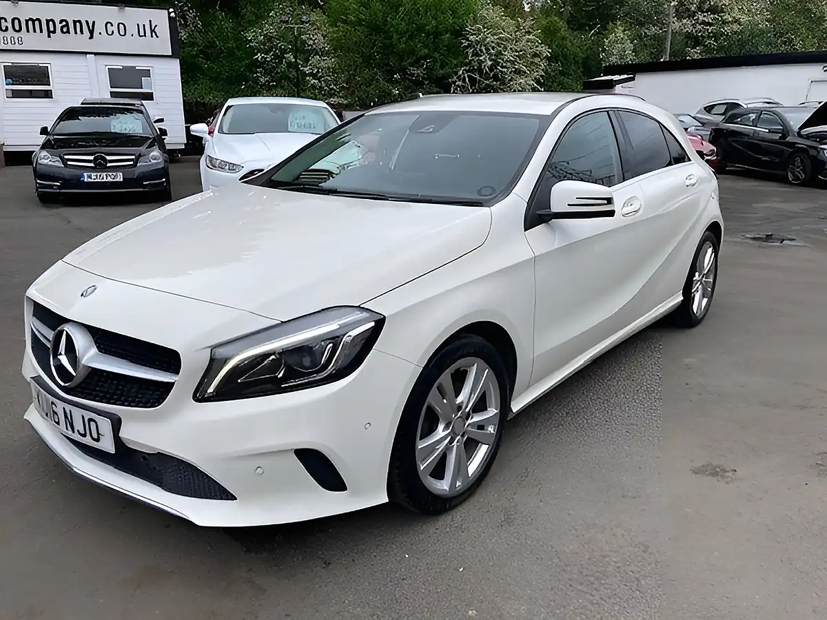 Used 2016 Mercedes-Benz a Class Sport (premium) White - Interior and Exterior details 12