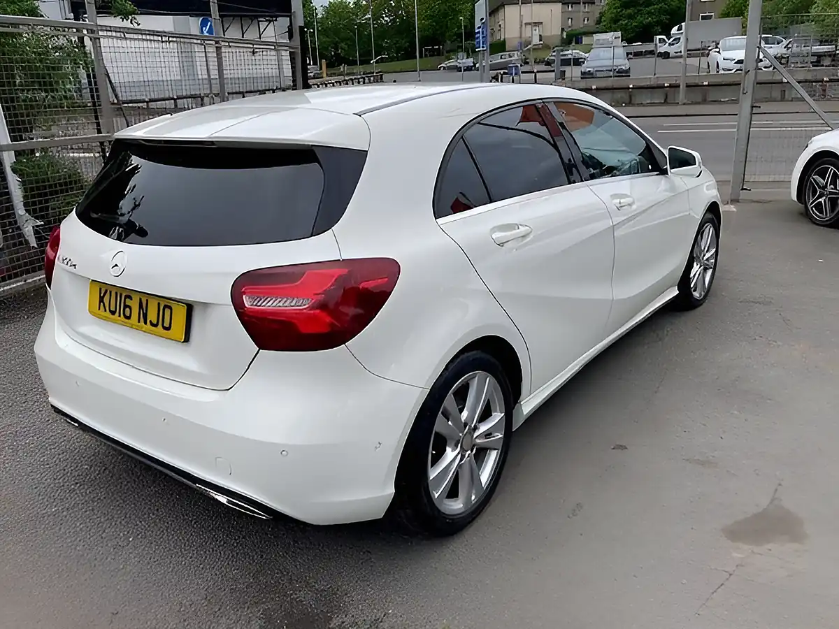 Used 2016 Mercedes-Benz a Class Sport (premium) White - Interior and Exterior details 3