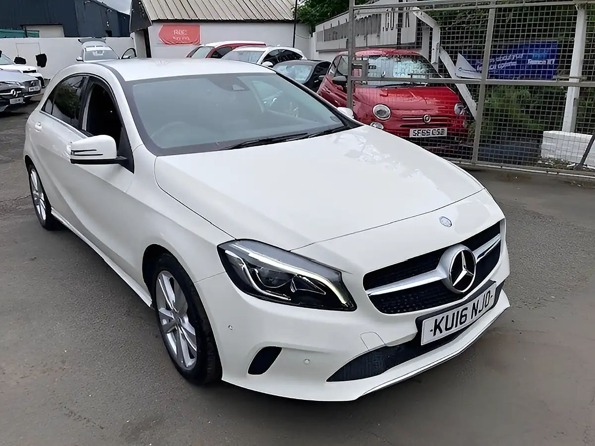 Used 2016 Mercedes-Benz a Class Sport (premium) White - Interior and Exterior details 6