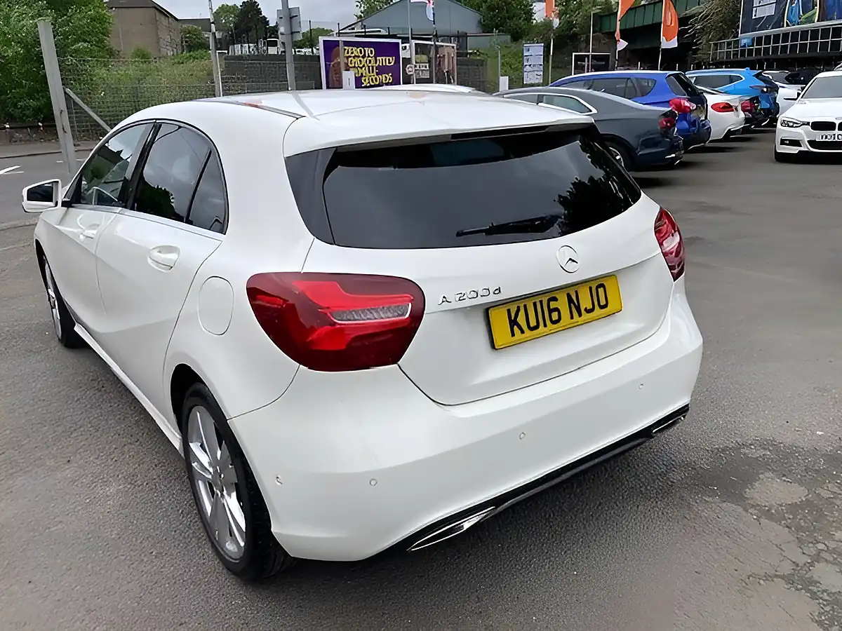 Used 2016 Mercedes-Benz a Class Sport (premium) White - Interior and Exterior details 7