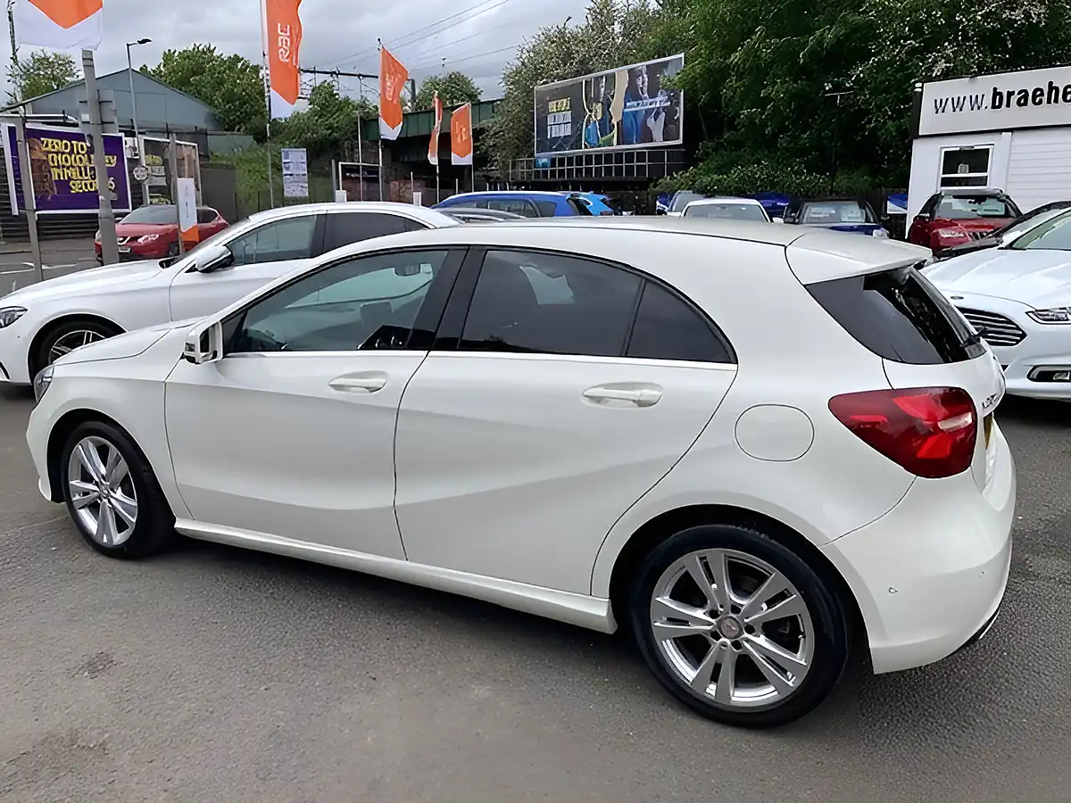 Used 2016 Mercedes-Benz a Class Sport (premium) White - Interior and Exterior details 8