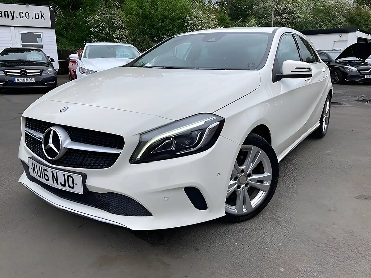 Used 2016 Mercedes-Benz a Class Sport (premium) White - Interior and Exterior details 9