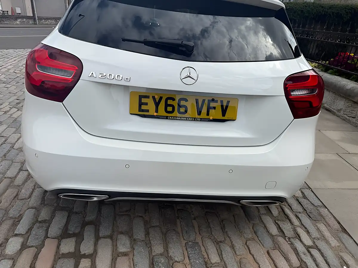 Used 2016 Mercedes-Benz a Class Sport (premium) White - Interior and Exterior details 12