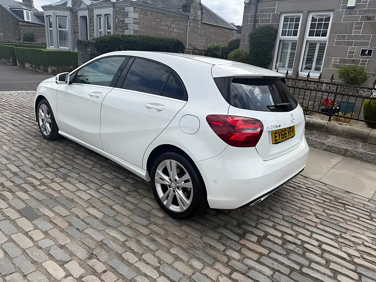 Used 2016 Mercedes-Benz a Class Sport (premium) White - Interior and Exterior details 5