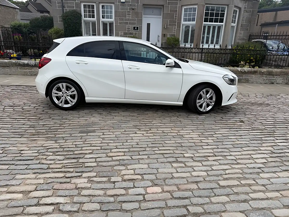 Used 2016 Mercedes-Benz a Class Sport (premium) White - Interior and Exterior details 9