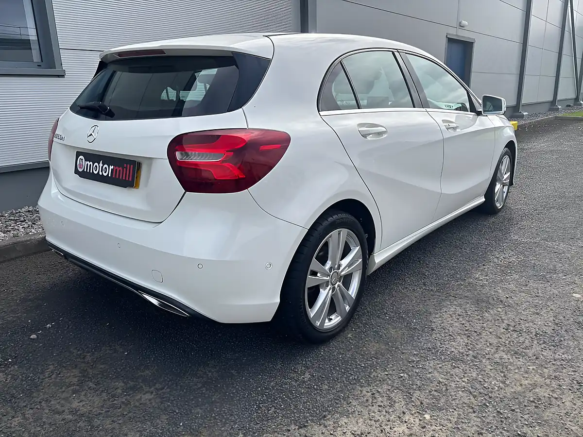 Used 2016 Mercedes-Benz a Class Sport (premium) White - Interior and Exterior details 12