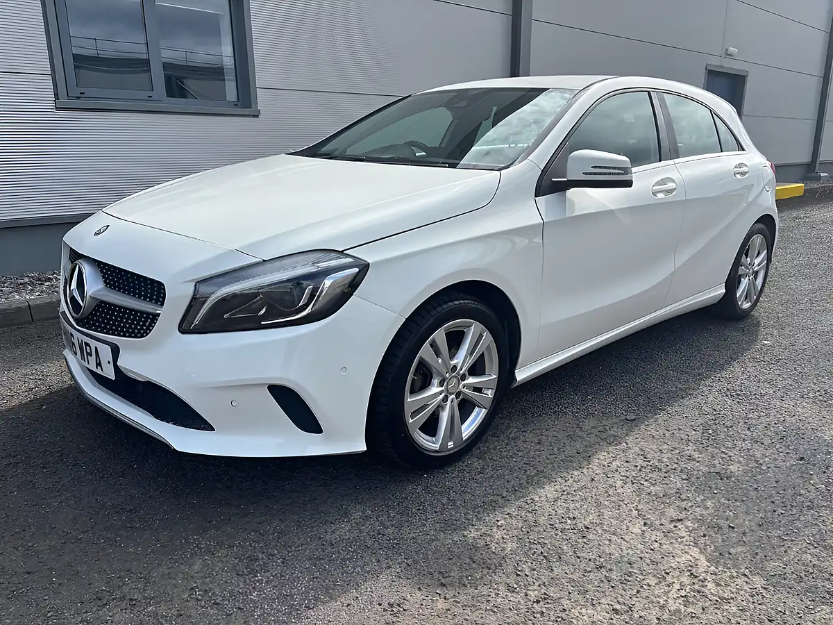 Used 2016 Mercedes-Benz a Class Sport (premium) White - Interior and Exterior details 7