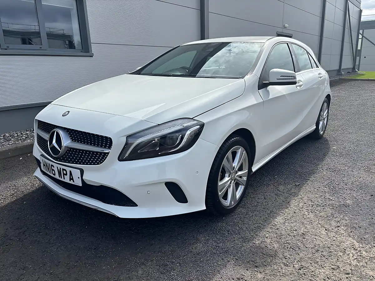 Used 2016 Mercedes-Benz a Class Sport (premium) White - Interior and Exterior details 8