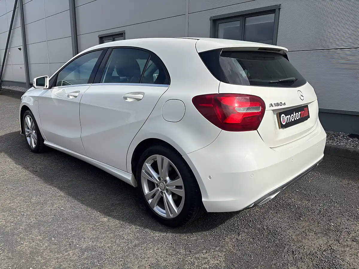 Used 2016 Mercedes-Benz a Class Sport (premium) White - Interior and Exterior details 9