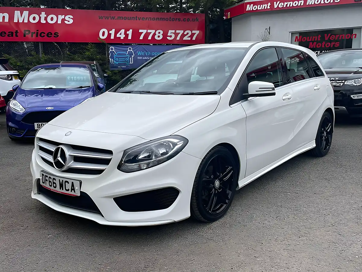 Used 2016 Mercedes-Benz B Class AMG Line White - Interior and Exterior details 4