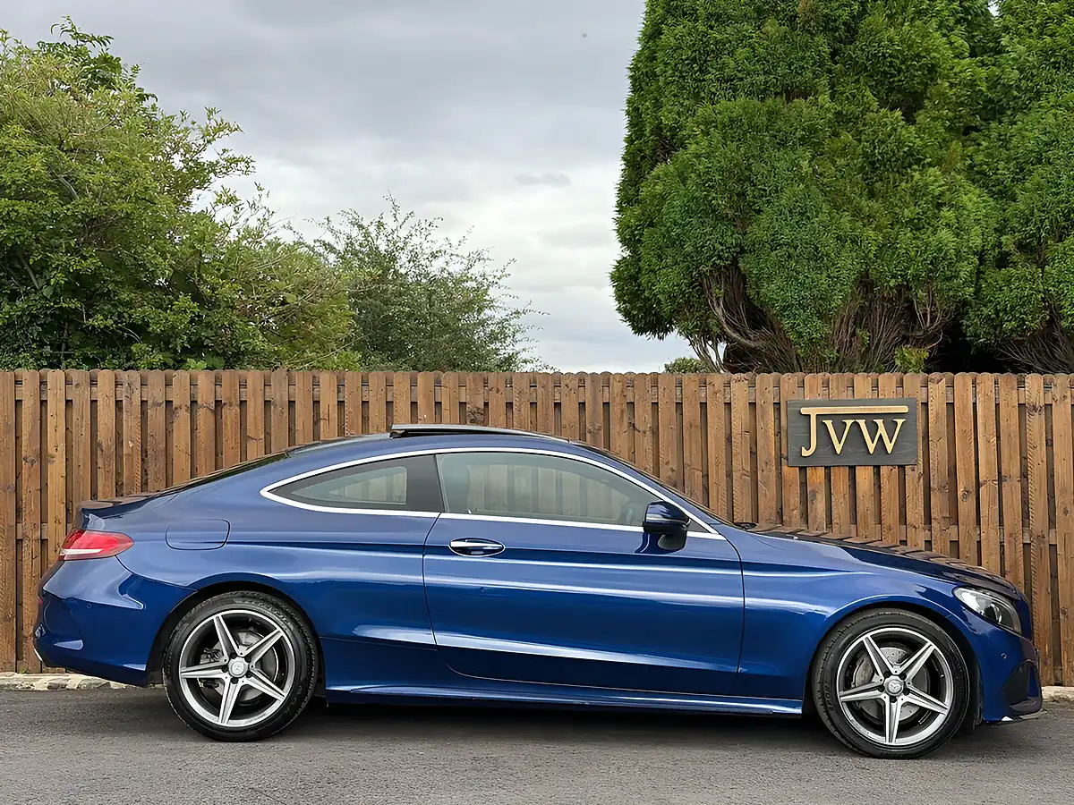 Used 2016 Mercedes-Benz C Class AMG Line Blue - Interior and Exterior details 9