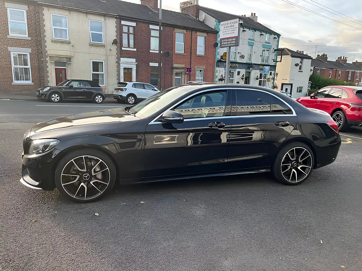 Used 2016 Mercedes-Benz C Class AMG Line Obsidian Black - Interior and Exterior details 4