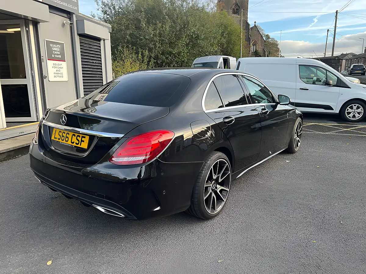 Used 2016 Mercedes-Benz C Class AMG Line Obsidian Black - Interior and Exterior details 7