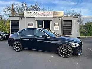 Used 2016 Mercedes-Benz C Class AMG Line Obsidian Black - Interior and Exterior details 8