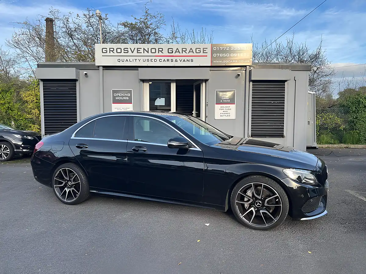 Used 2016 Mercedes-Benz C Class AMG Line Obsidian Black - Interior and Exterior details 8
