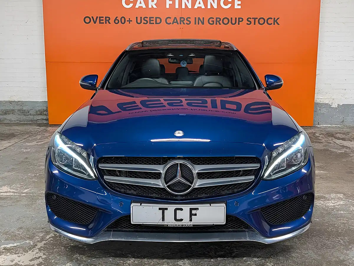 Used 2016 Mercedes-Benz C-Class AMG Line (premium) Blue - Interior and Exterior details 5