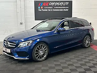 Used 2016 Mercedes-Benz C Class AMG Line Premium Blue - Interior and Exterior details 2