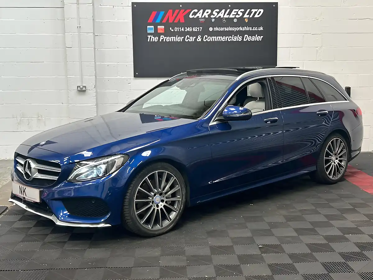 Used 2016 Mercedes-Benz C Class AMG Line Premium Blue - Interior and Exterior details 2