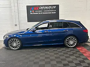 Used 2016 Mercedes-Benz C Class AMG Line Premium Blue - Interior and Exterior details 3