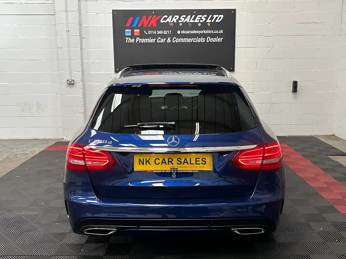 Used 2016 Mercedes-Benz C Class AMG Line Premium Blue - Interior and Exterior details 4