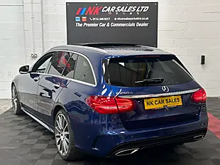 Used 2016 Mercedes-Benz C Class AMG Line Premium Blue - Interior and Exterior details 6