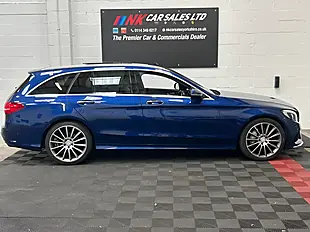 Used 2016 Mercedes-Benz C Class AMG Line Premium Blue - Interior and Exterior details 7