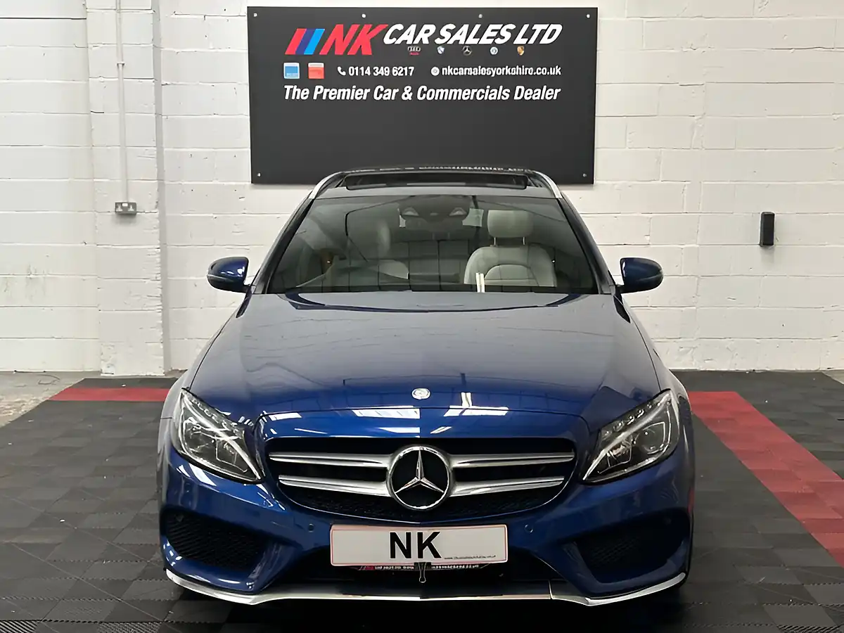 Used 2016 Mercedes-Benz C Class AMG Line Premium Blue - Interior and Exterior details 8