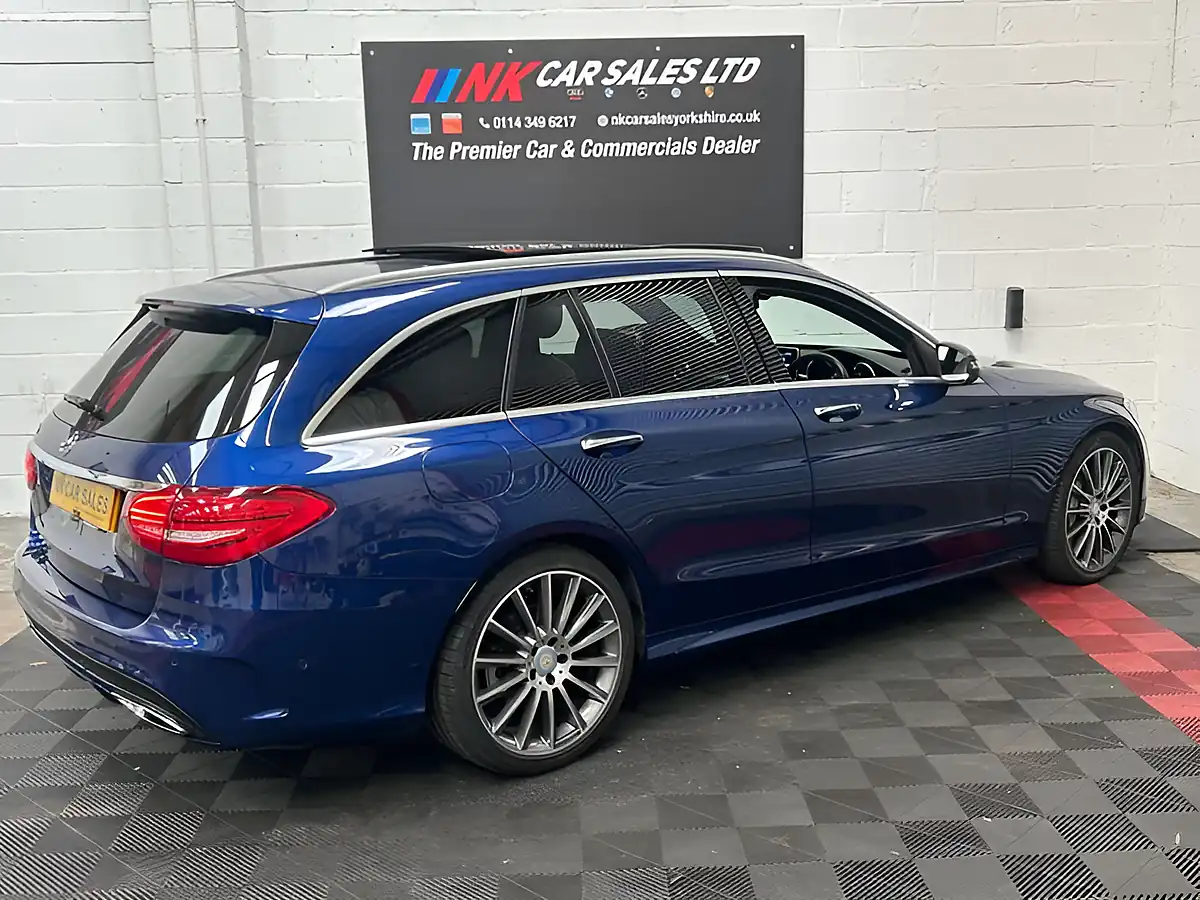 Used 2016 Mercedes-Benz C Class AMG Line Premium Blue - Interior and Exterior details 9