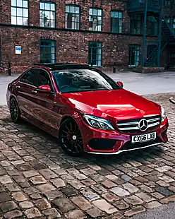 Used 2016 Mercedes-Benz C Class AMG Line (premium Plus) Red - Interior and Exterior details 10