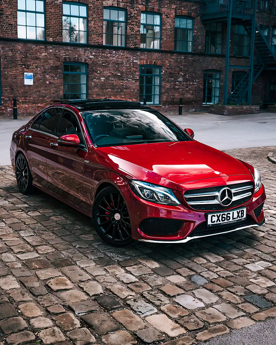Used 2016 Mercedes-Benz C Class AMG Line (premium Plus) Red - Interior and Exterior details 10