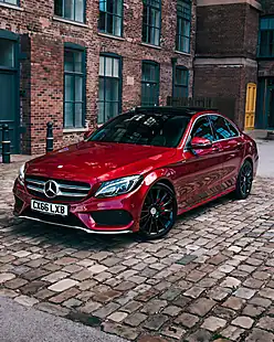 Used 2016 Mercedes-Benz C Class AMG Line (premium Plus) Red - Interior and Exterior details 2