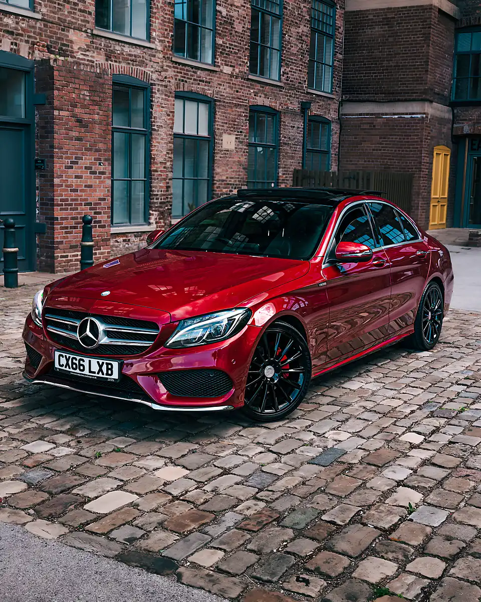 Used 2016 Mercedes-Benz C Class AMG Line (premium Plus) Red - Interior and Exterior details 2
