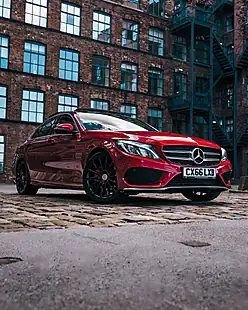 Used 2016 Mercedes-Benz C Class AMG Line (premium Plus) Red - Interior and Exterior details 3