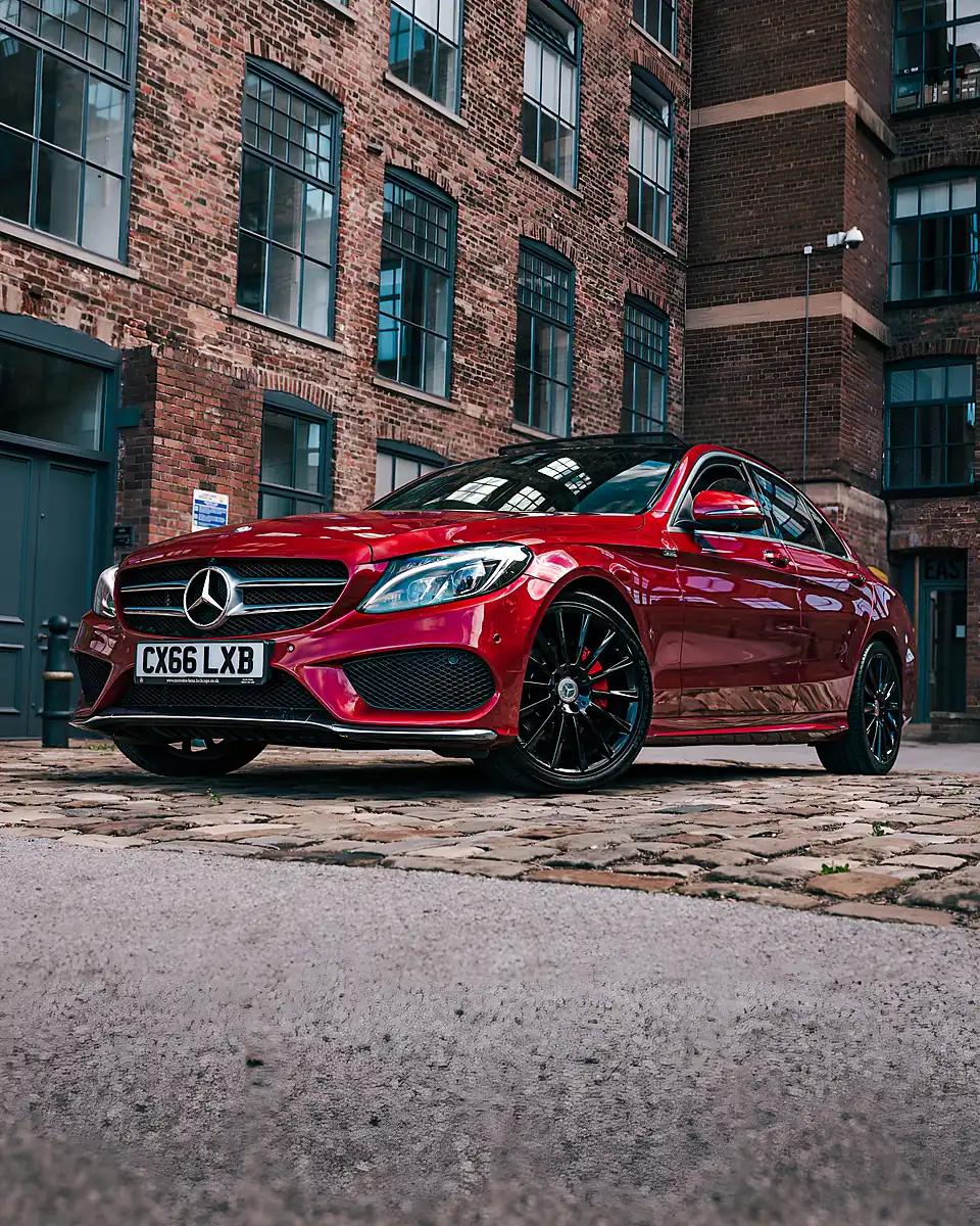 Used 2016 Mercedes-Benz C Class AMG Line (premium Plus) Red - Interior and Exterior details 4