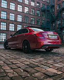 Used 2016 Mercedes-Benz C Class AMG Line (premium Plus) Red - Interior and Exterior details 7