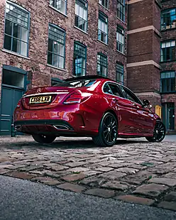 Used 2016 Mercedes-Benz C Class AMG Line (premium Plus) Red - Interior and Exterior details 8