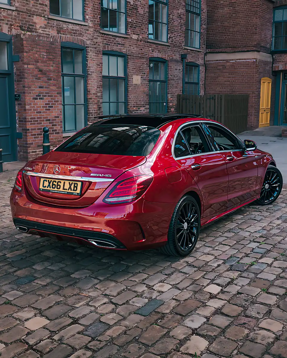 Used 2016 Mercedes-Benz C Class AMG Line (premium Plus) Red - Interior and Exterior details 9